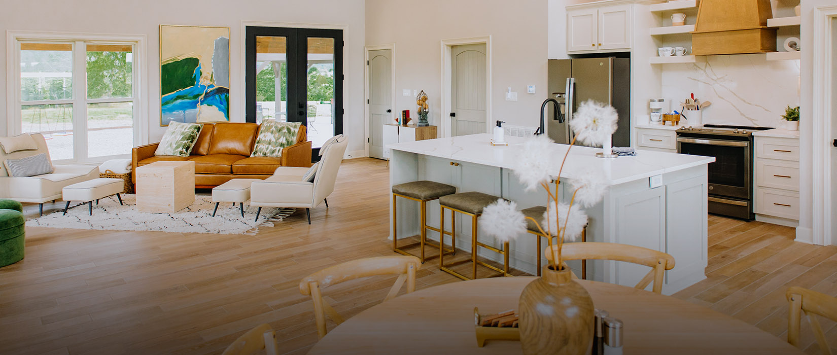kitchen dining, living